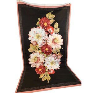Rosewood Lane Fabric Panel By Lisa Audit Floral Bouquet Design 24x44 Inches Cott